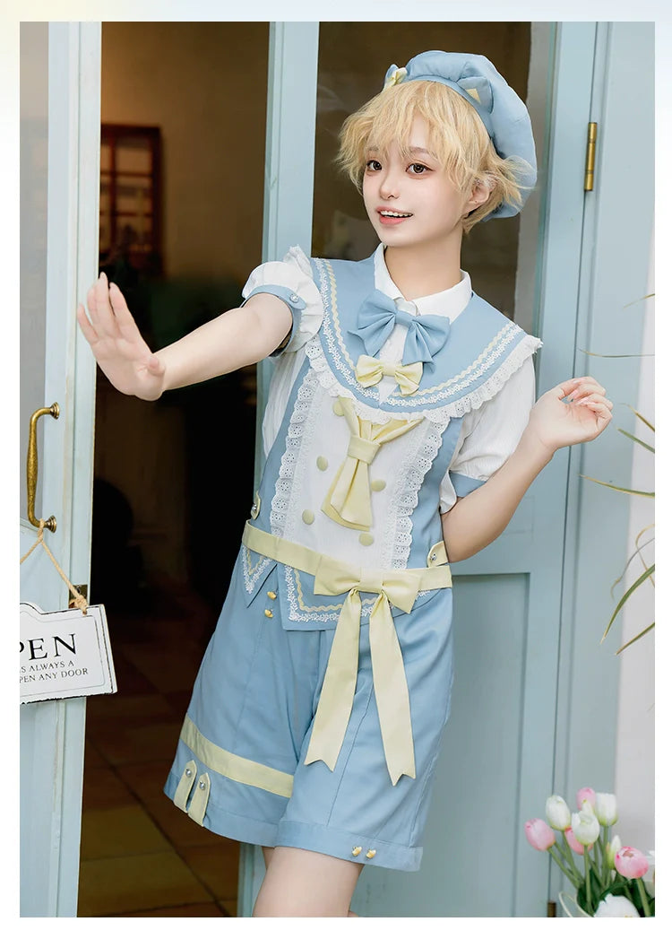 Ouji Lolita Suit Male Lolita Shirt Shorts