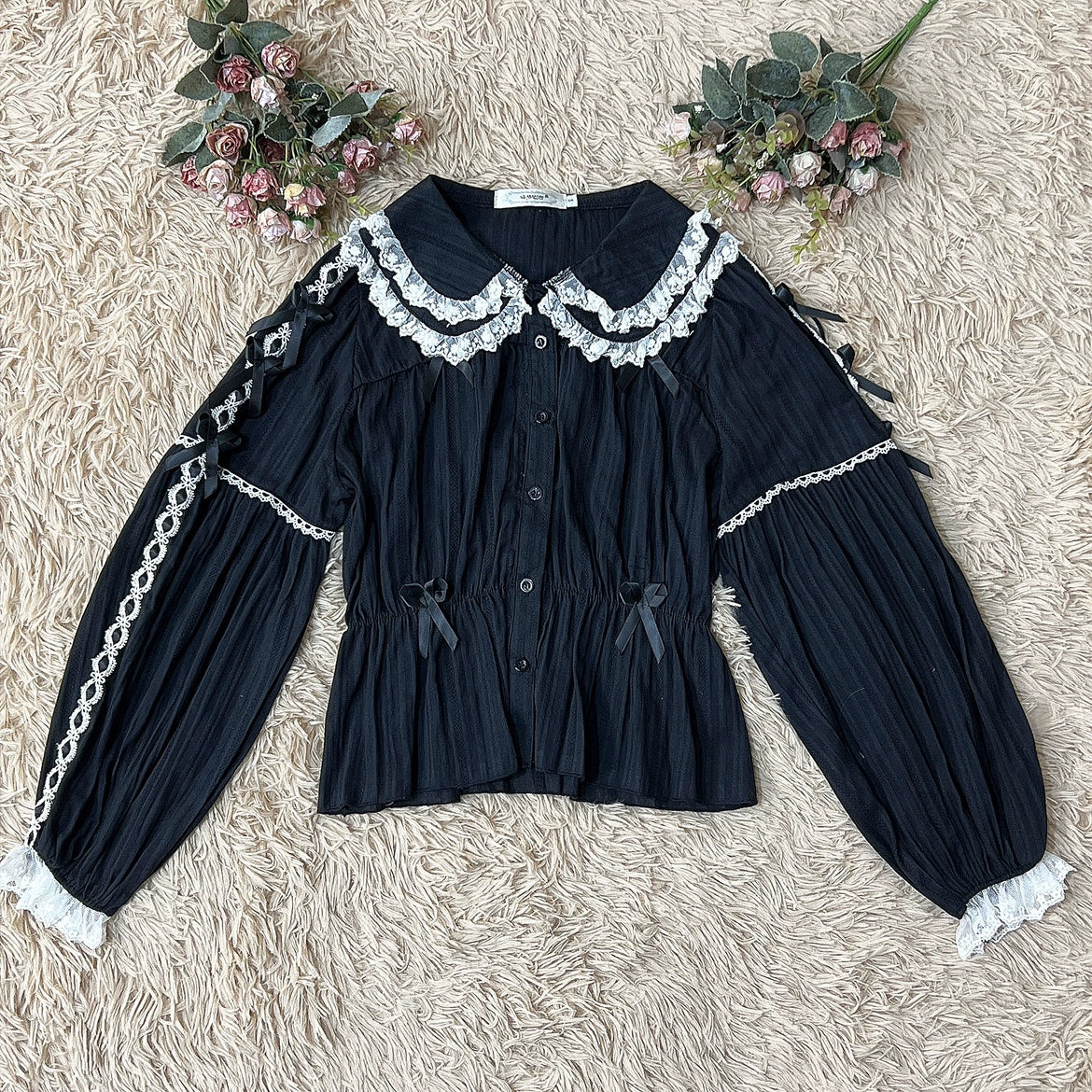 Sweet Lolita Shirt Doll Collar Blouse High-waisted
