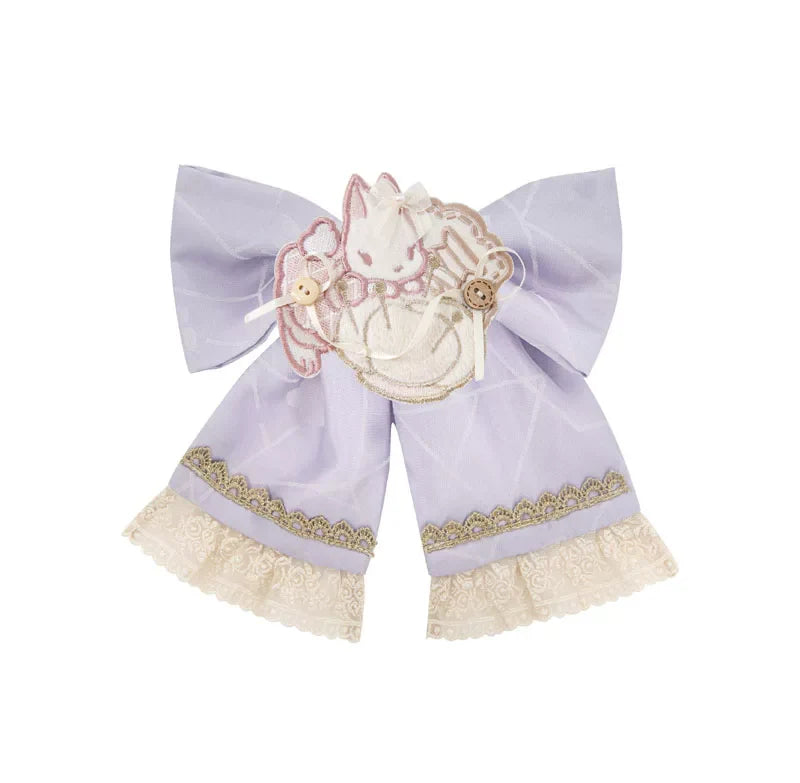 Chinese Pastel Top + Apron + Bow + Necklace + Brooch + Hair Accessories