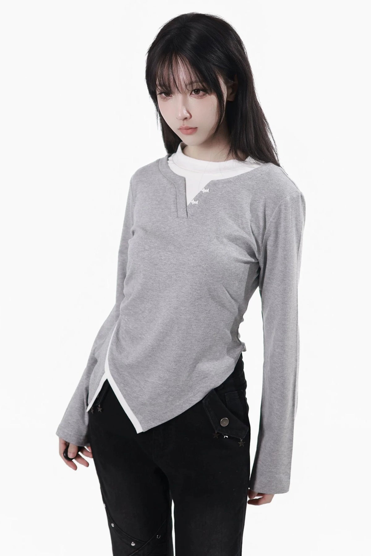 Cutout Design Slim Top