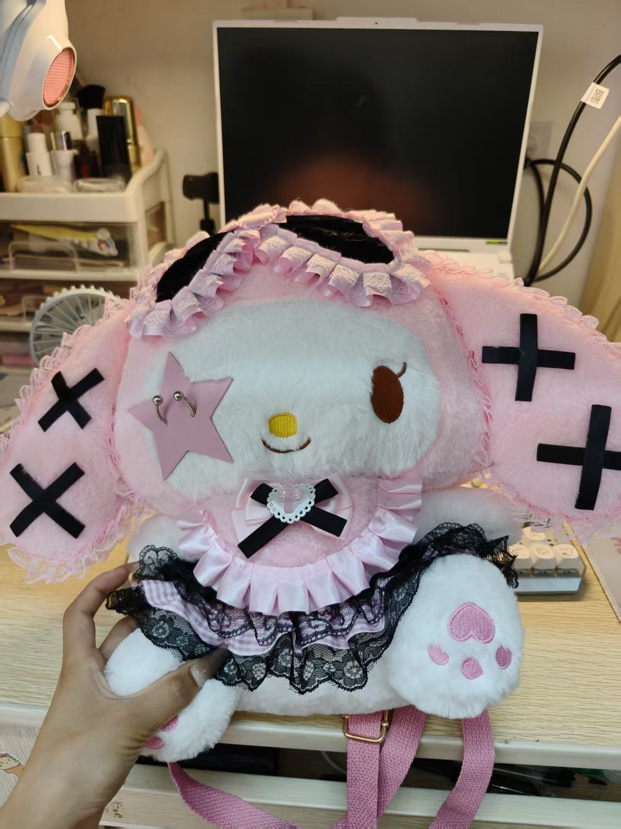 Y2K Black Pink Backpack