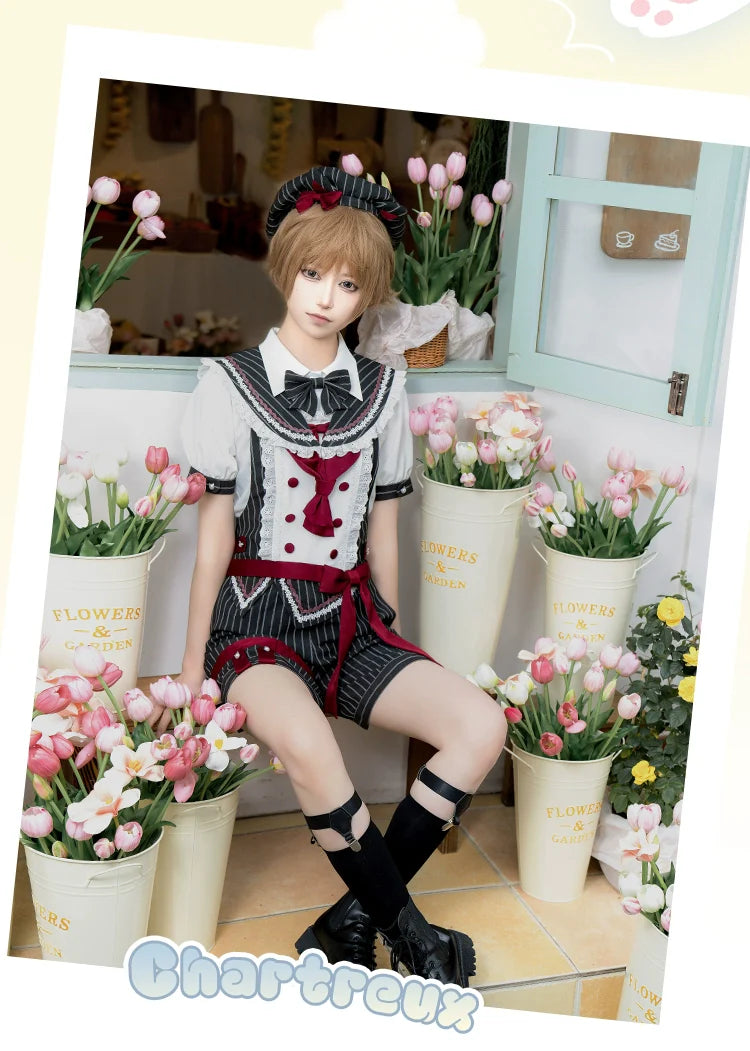 Ouji Lolita Suit Male Lolita Shirt Shorts