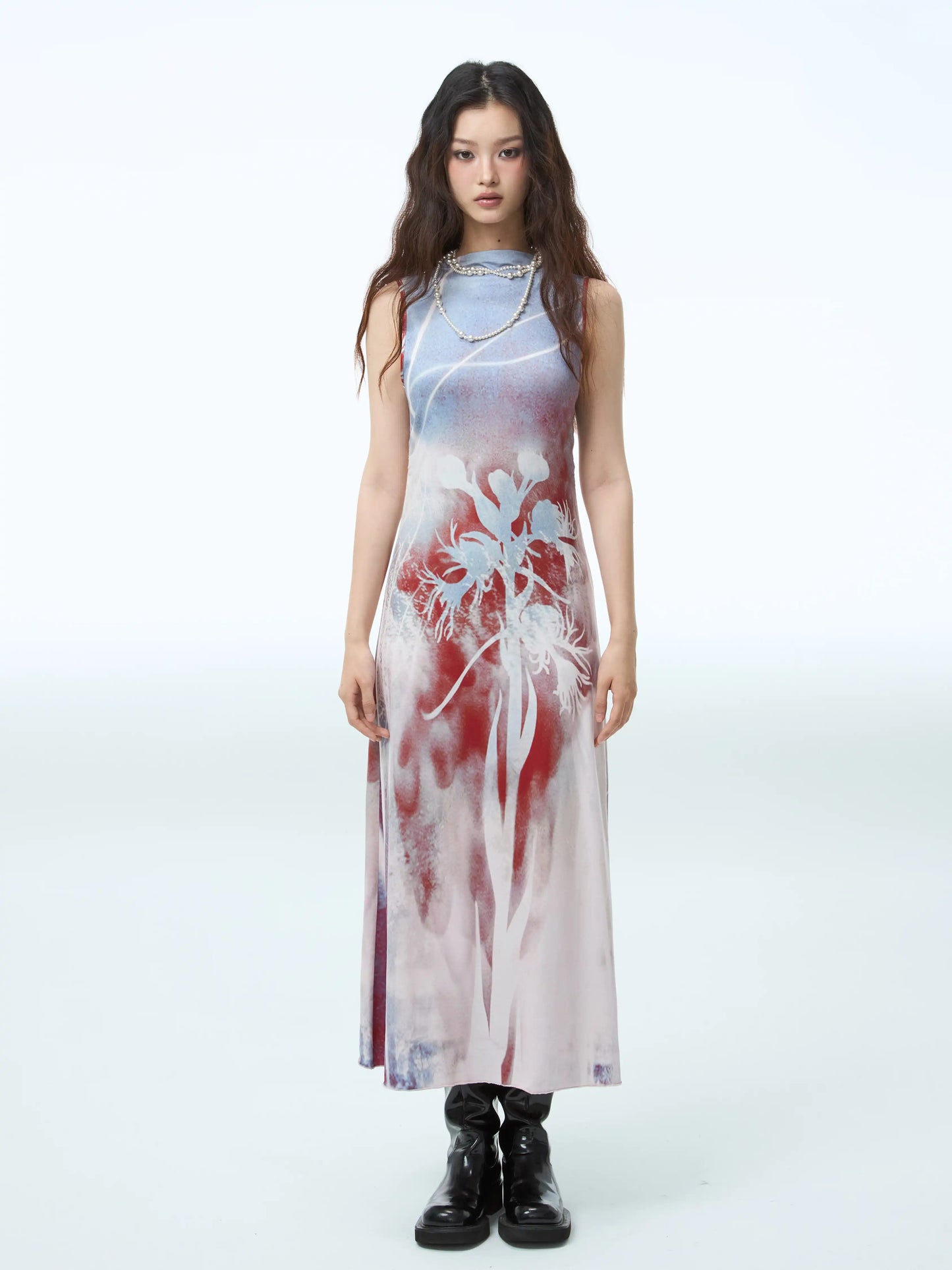 Chinese Style Two Piece Stretch Dress