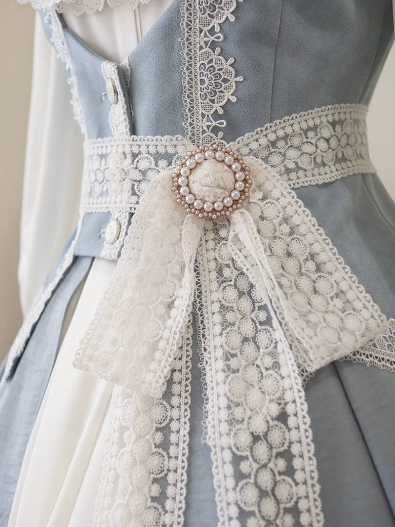 Classic Lolita Skirt Set Elegant Winter Cape