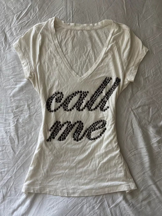 2000s Y2K Baby Tee | Apricot Fitted Summer Top for Women