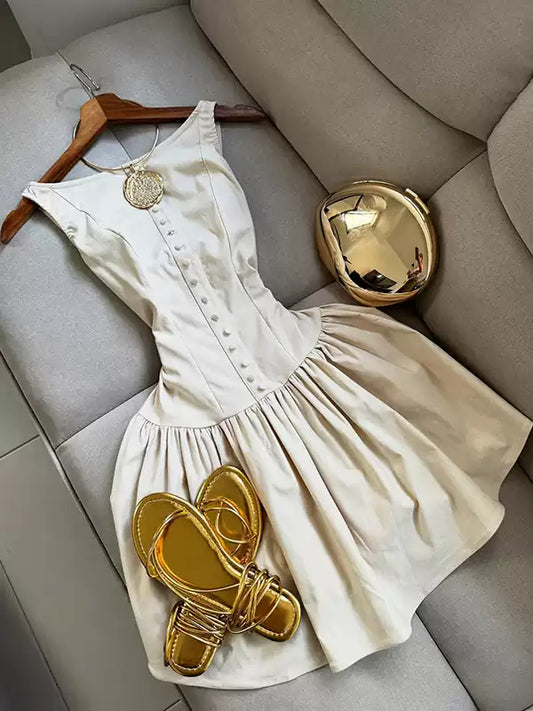 vintage camisole sleeveless dress