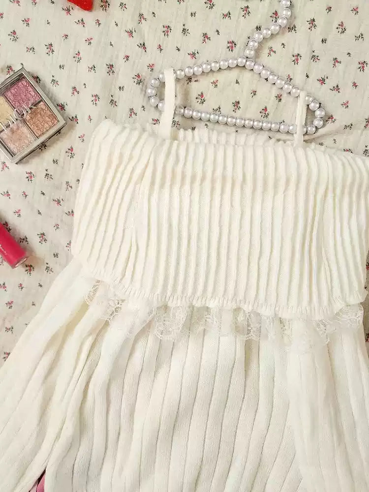French sweet bow sweater