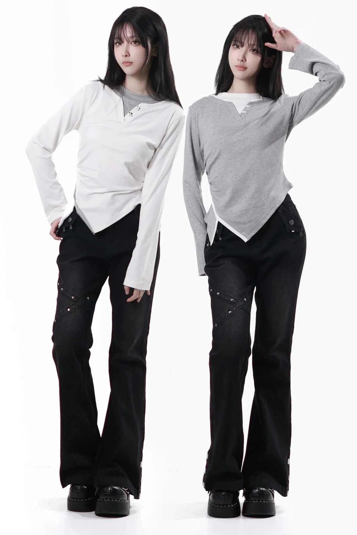 Cutout Design Slim Top