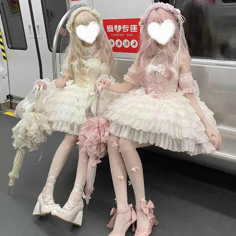 Ballet Style Flowers Princess Dress
