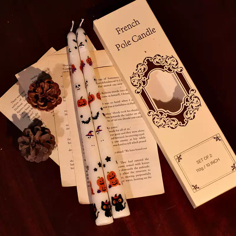 long pumpkin candle(two pieces)