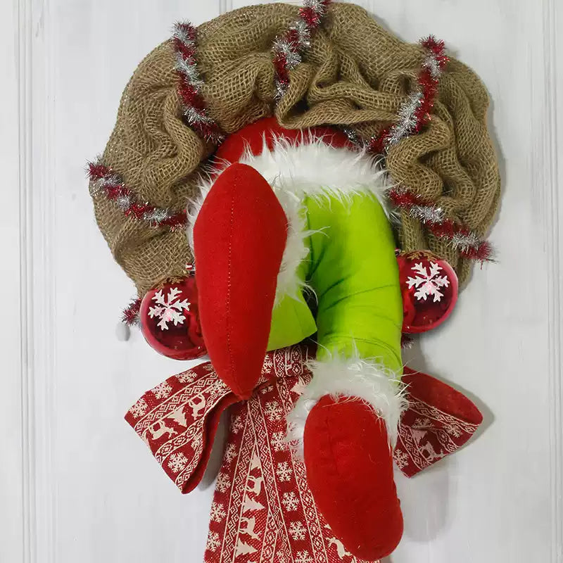 New Christmas thief wreath creative front door decoration