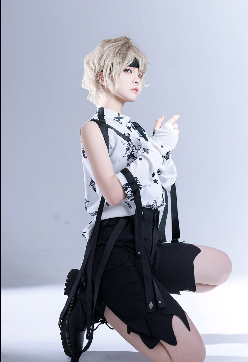 Sleeveless Ouji Lolita Shirt
