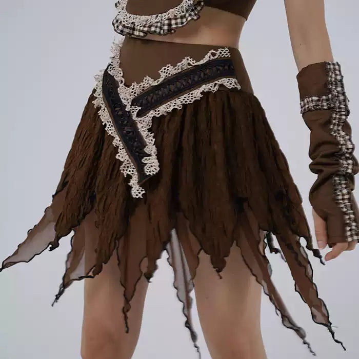 Coachella hot girl slimming skirt