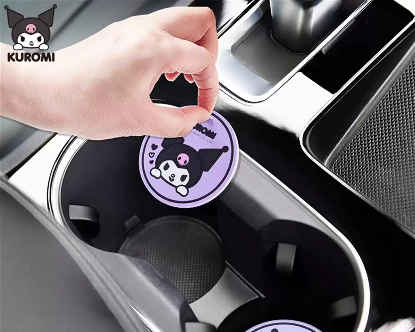 Kuromi car water anti-slip coaster
