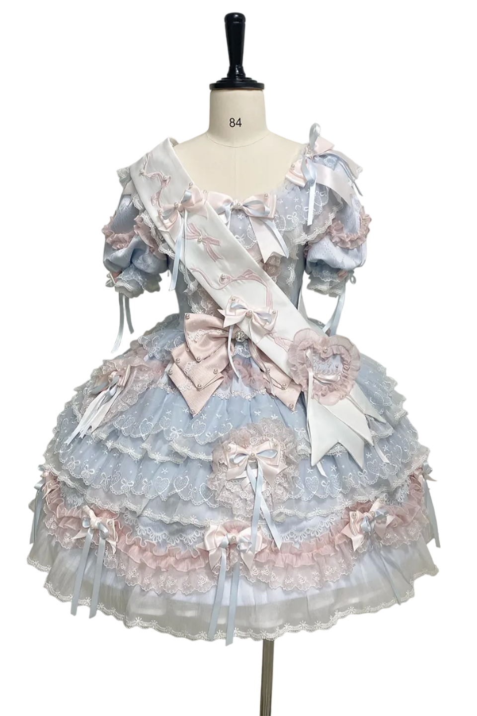 [Pre-order] Mist Blue Romantic Lace Lolita Princess Dress + Set 1/2/3