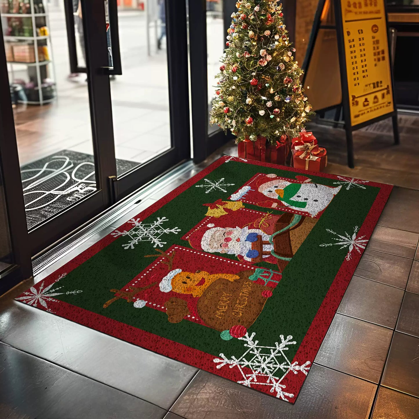 Christmas floor mats carpet