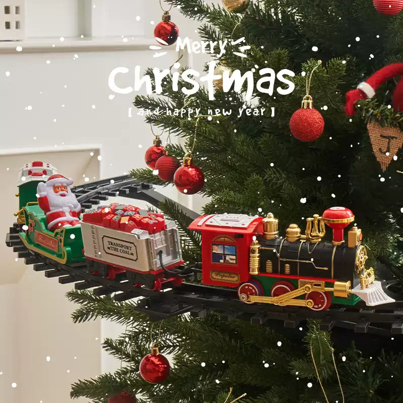 Christmas decorations electric train pendants