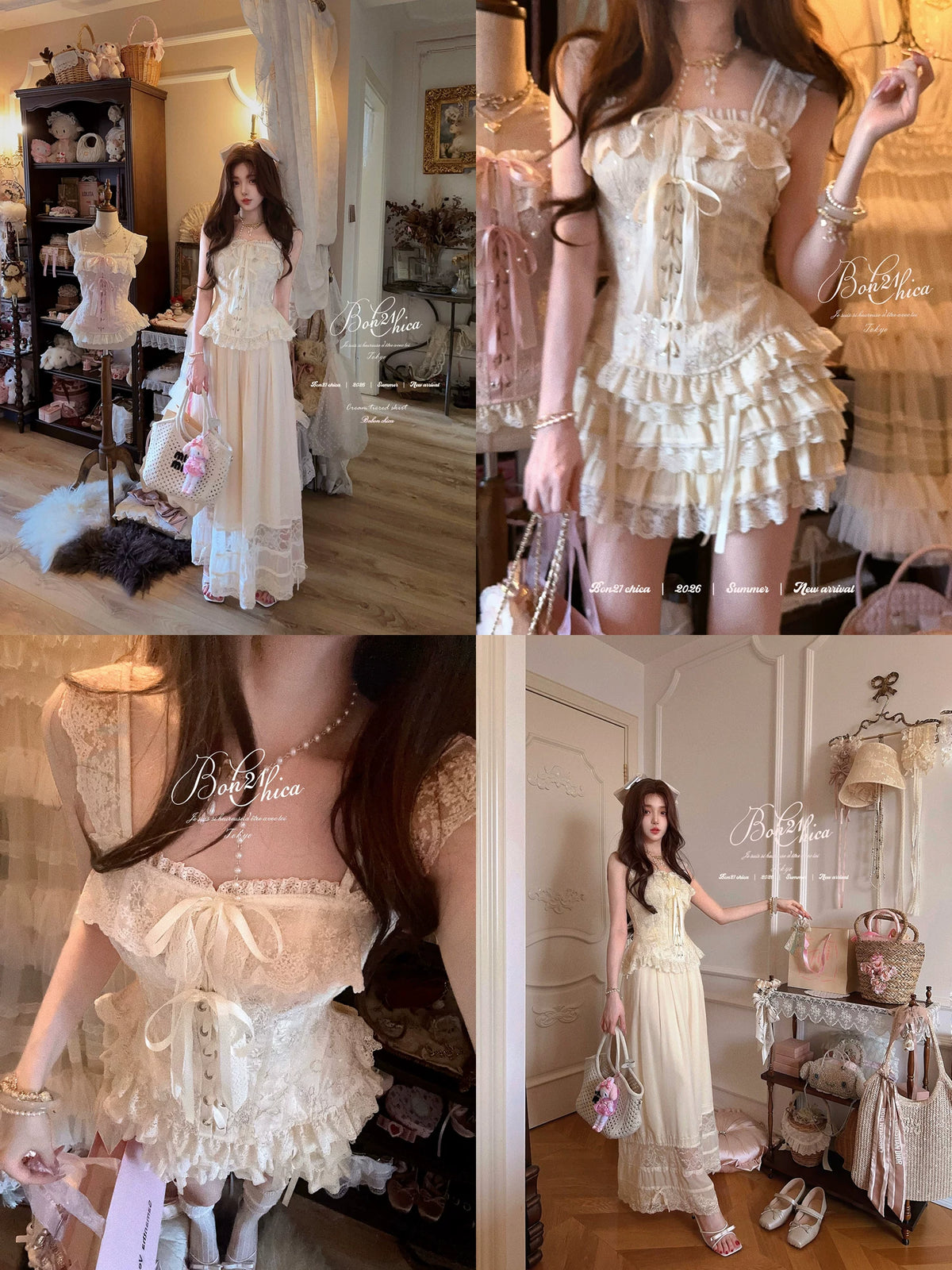 Cecily Tea Party — Crochet French Court Luxury Embroidered Corset T2466