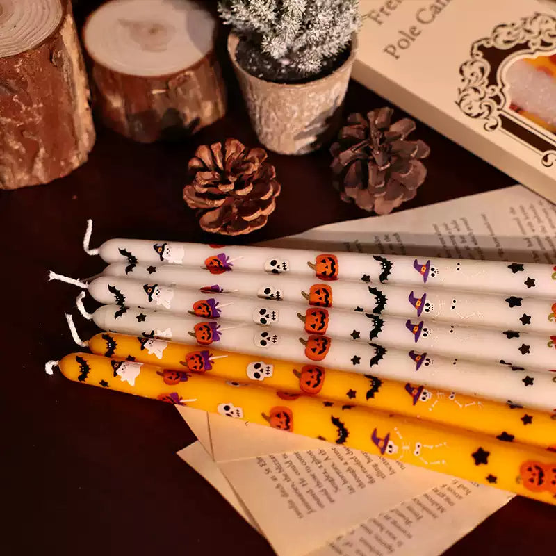 long pumpkin candle(two pieces)