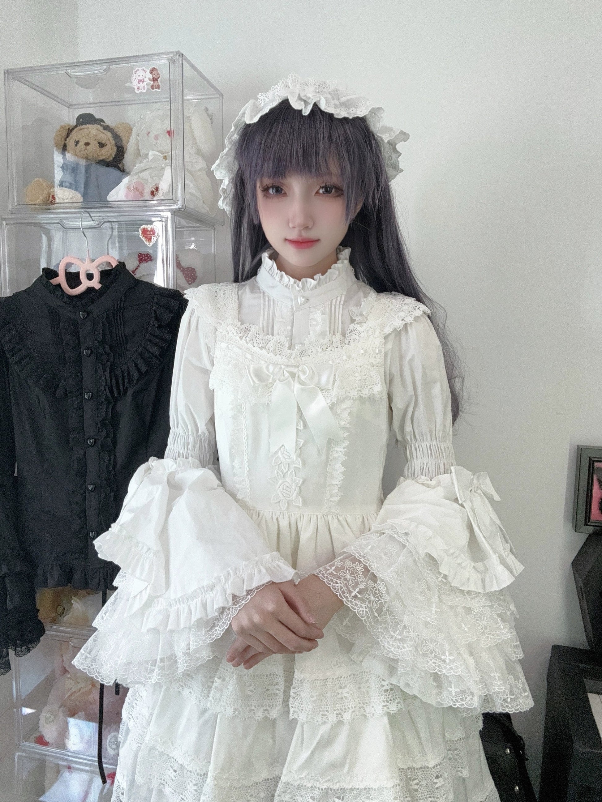 Sweet Lolita Blouse Princess Sleeve Shirt Inner Wear