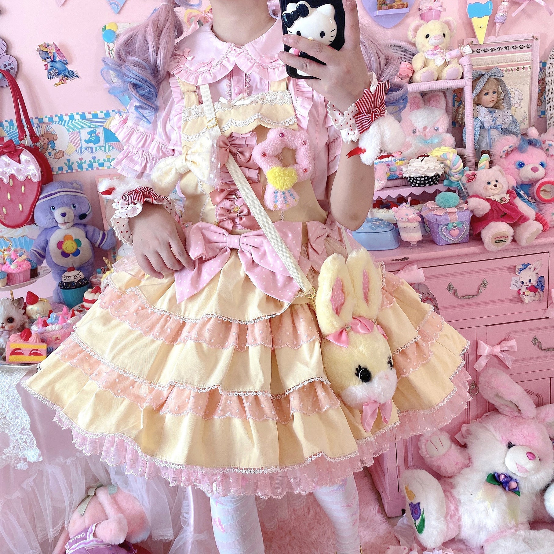 Kawaii Lolita Shirt Soft Girl Short-sleeved