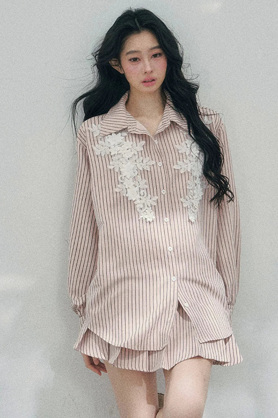 French Stripe Shirt + Skirt