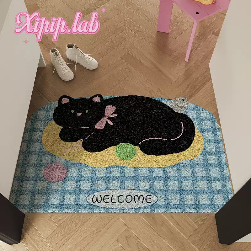 kitten home entry floor mat