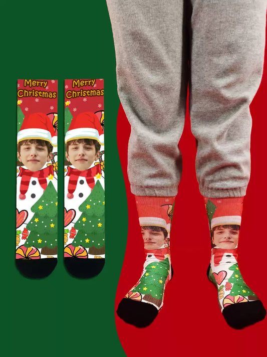 Personally customized diy Christmas socks creative gift for boyfriend and girlfriend