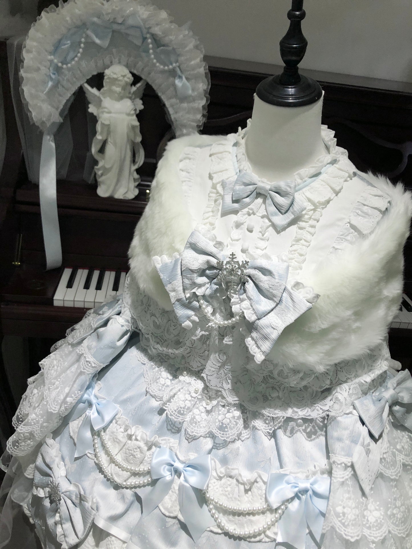 [February 8 Reservation Deadline]Pink Blue Tiered Lace Ribbon Princess Series Accessories