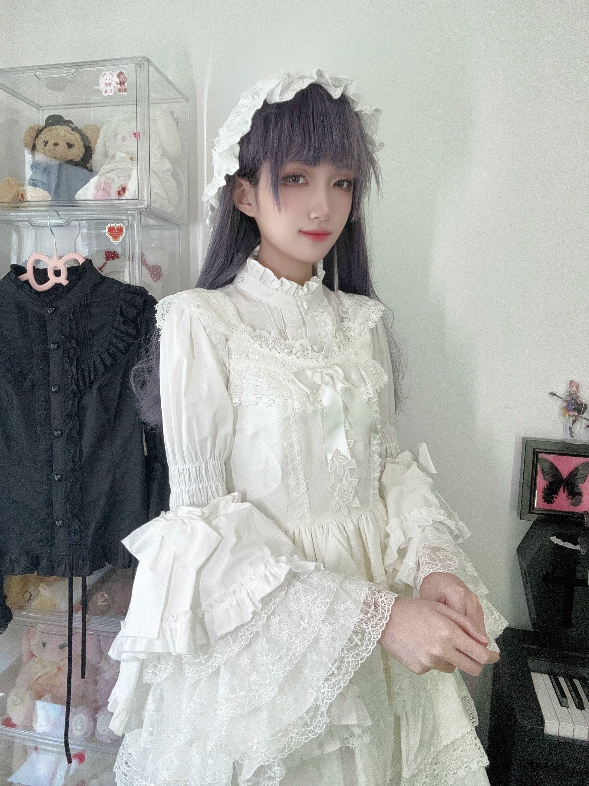 Sweet Lolita Blouse Princess Sleeve Shirt Inner Wear