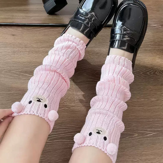 Kawaii JK Knit Pile Socks