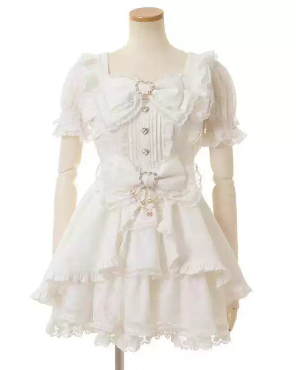 Retro Bow Lace Princess Dress