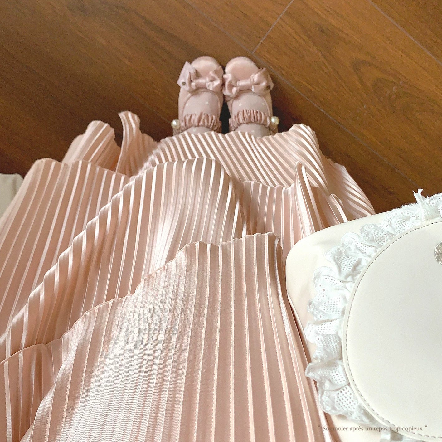 Japanese One Gr* Vintage Elegant Glossy Irregular Pleated Layered Skirt Hem Fishtail Cami Dress