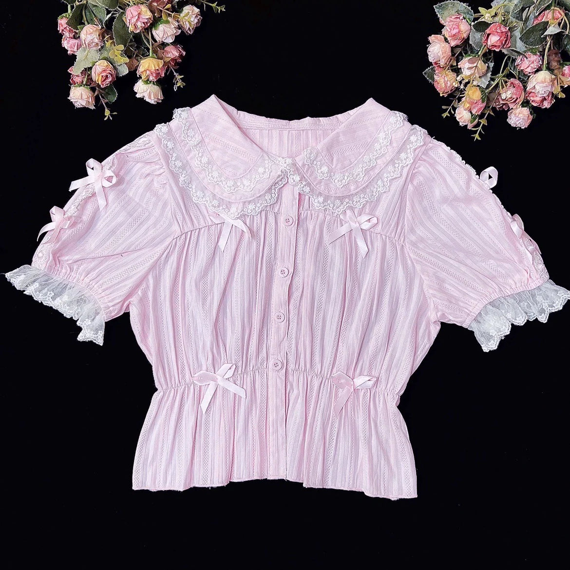 Sweet Lolita Shirt Doll Collar Blouse High-waisted