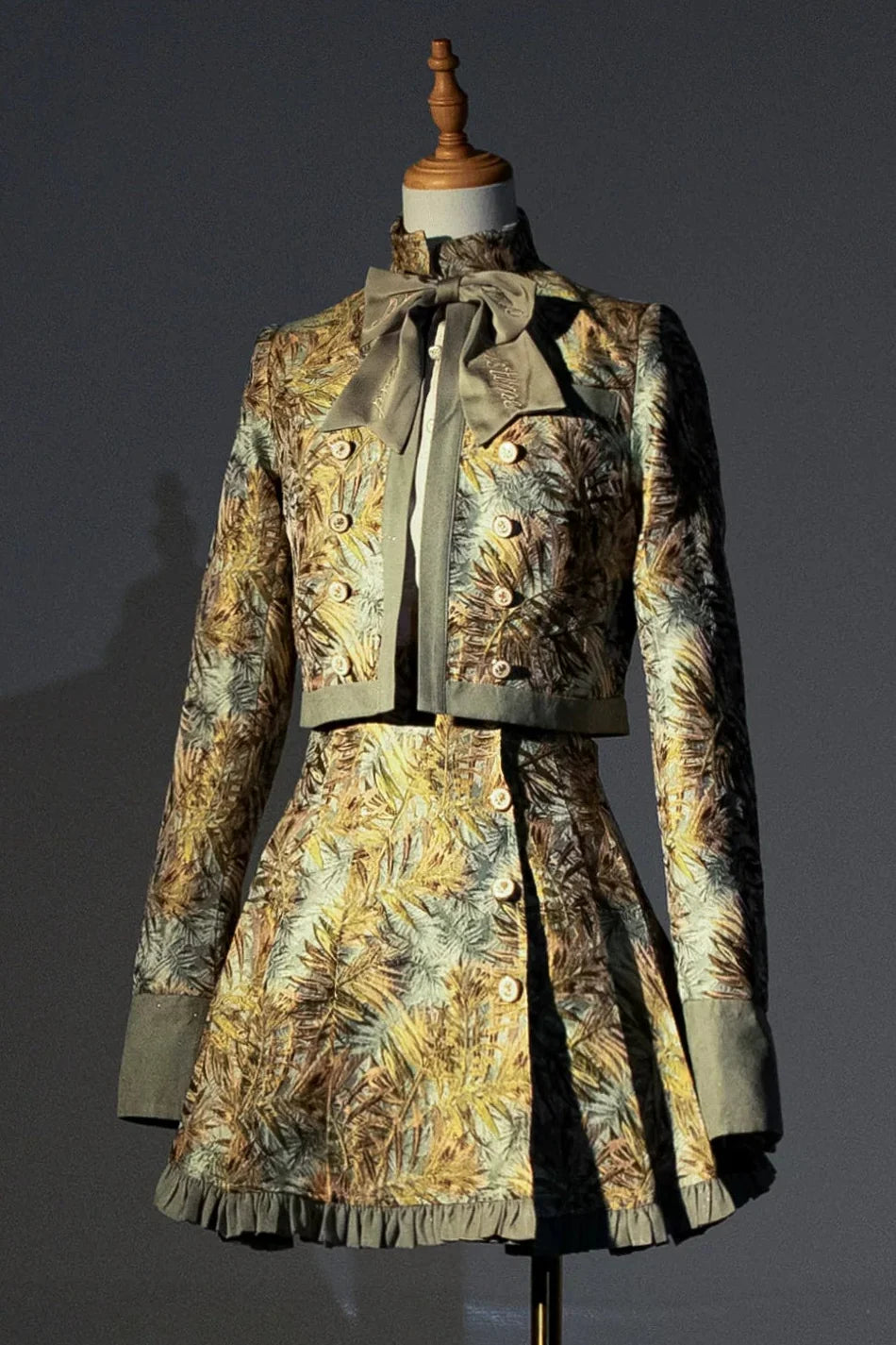 Golden Years Jacquard Dress Yellow［Coat］