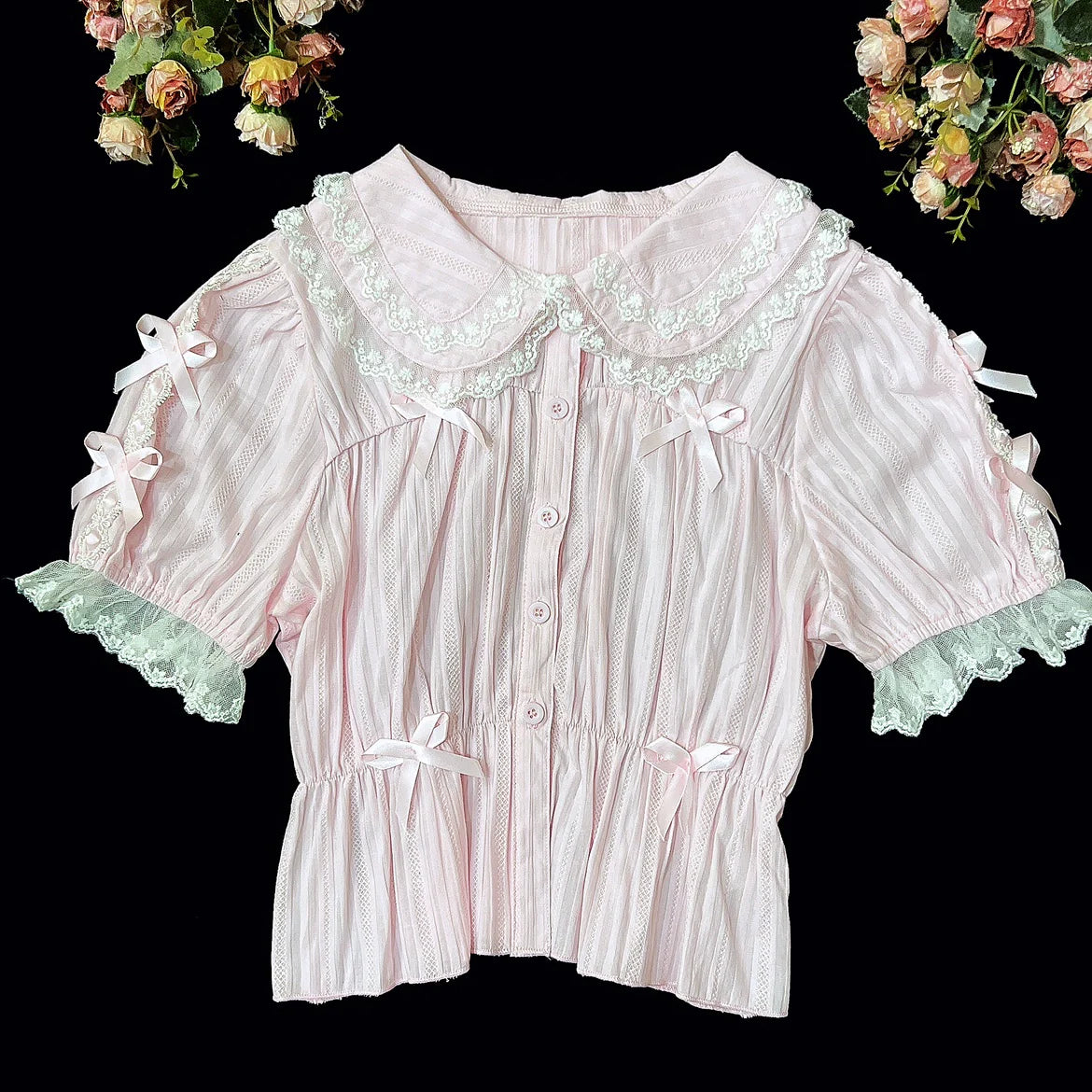 Sweet Lolita Shirt Doll Collar Blouse High-waisted
