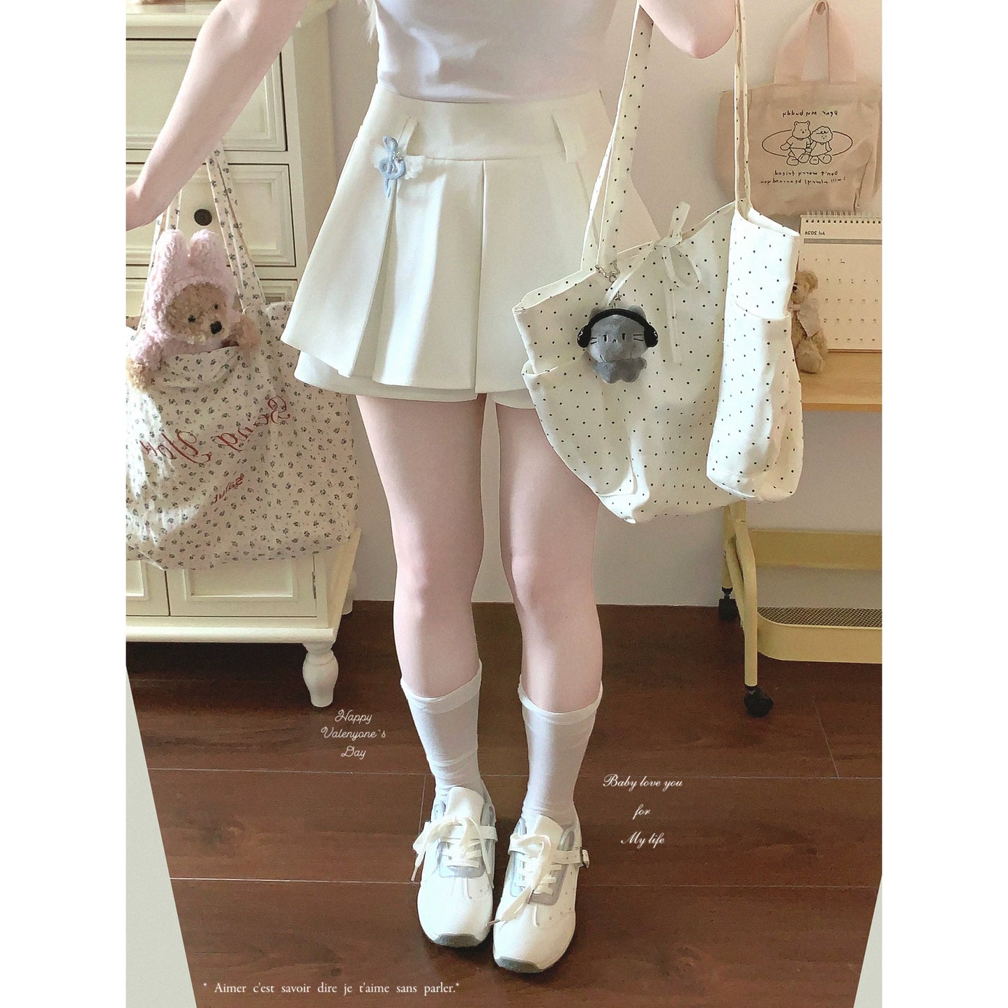 Last-Stock Edition: Great Fit & Fabric Feel — Low-Rise Sexy Wide-Pleat Waist Buckle Casual Puff Skirt Pants