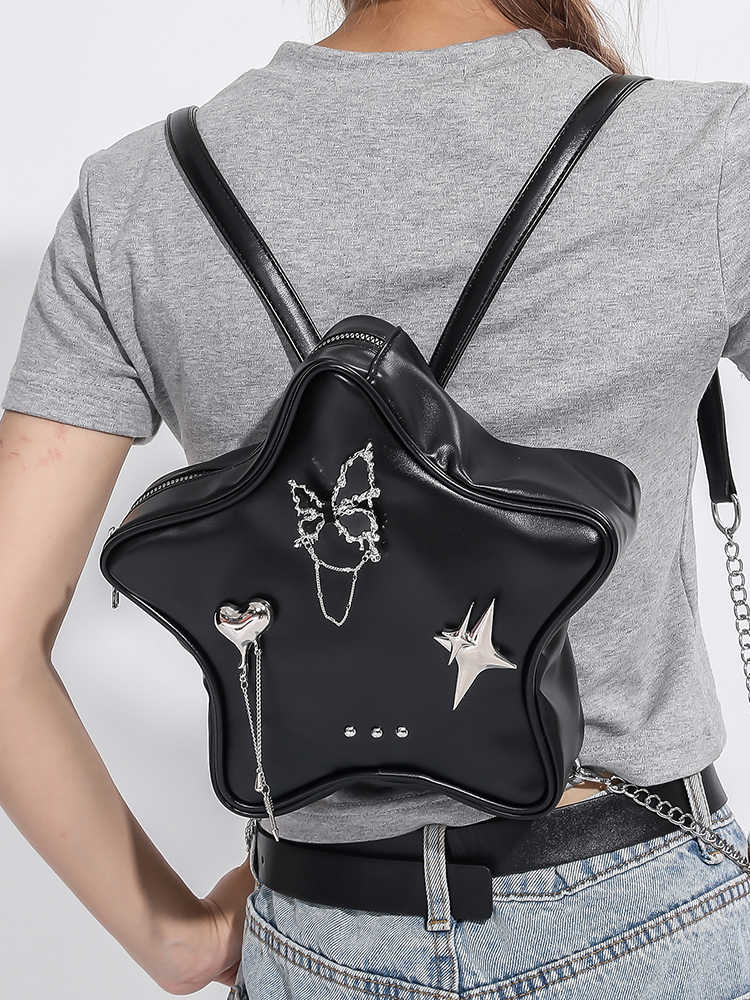 Y2K Star Chain Backpack