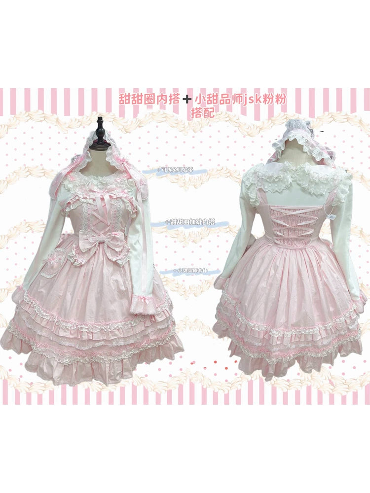 [In-Stock Drop] Everyday Style – Little Dessert Chef JSK – Gallett Rabbit New Dress~ Comes with a Big Bow