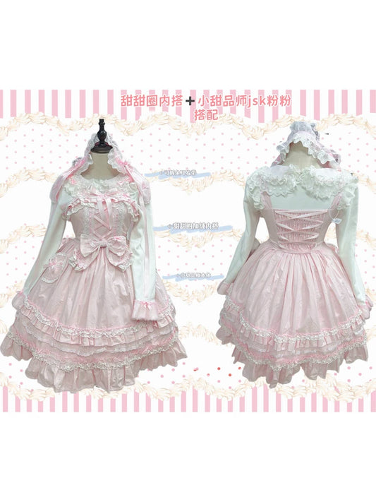 [In-Stock Drop] Everyday Style – Little Dessert Chef JSK – Gallett Rabbit New Dress~ Comes with a Big Bow