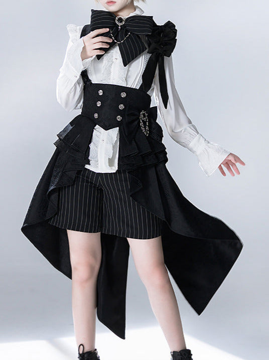 Rabbit Theatre Jacquard Version Lolita Prince Shirt Waist Seal Suit [Reserved Item].
