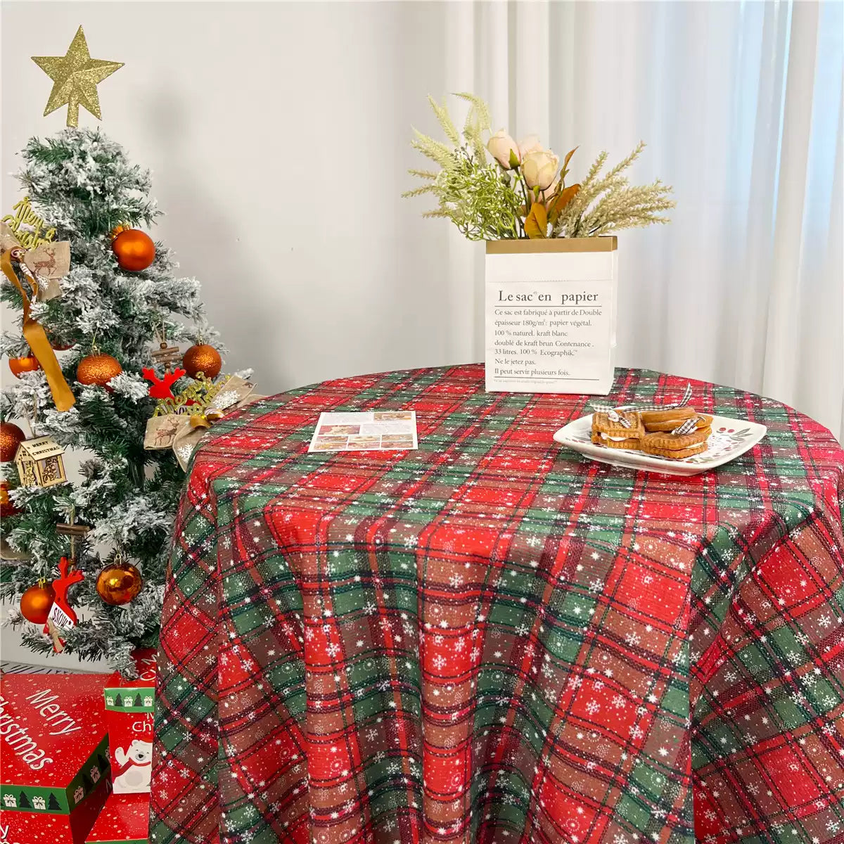 ins Christmas tablecloth