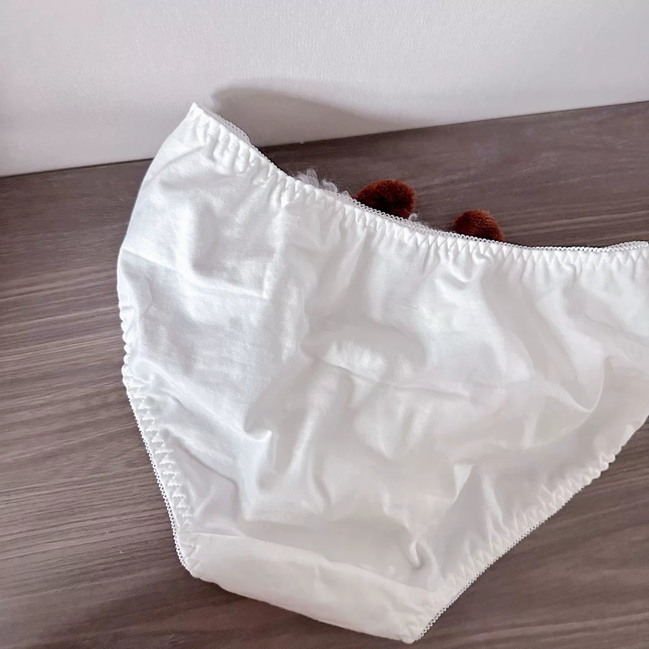 Curly Wool Lamb Japanese-Style Mid-Rise Girl’s Underwear, Pure Cotton Gusset, Cute Sweet Lolita Cozy Breathable for Women