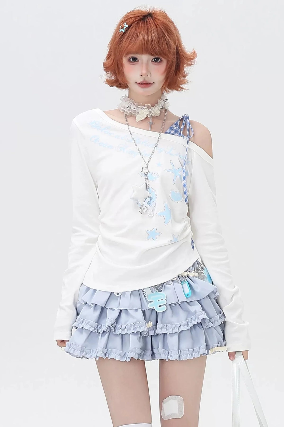 Shell One-Shoulder Top