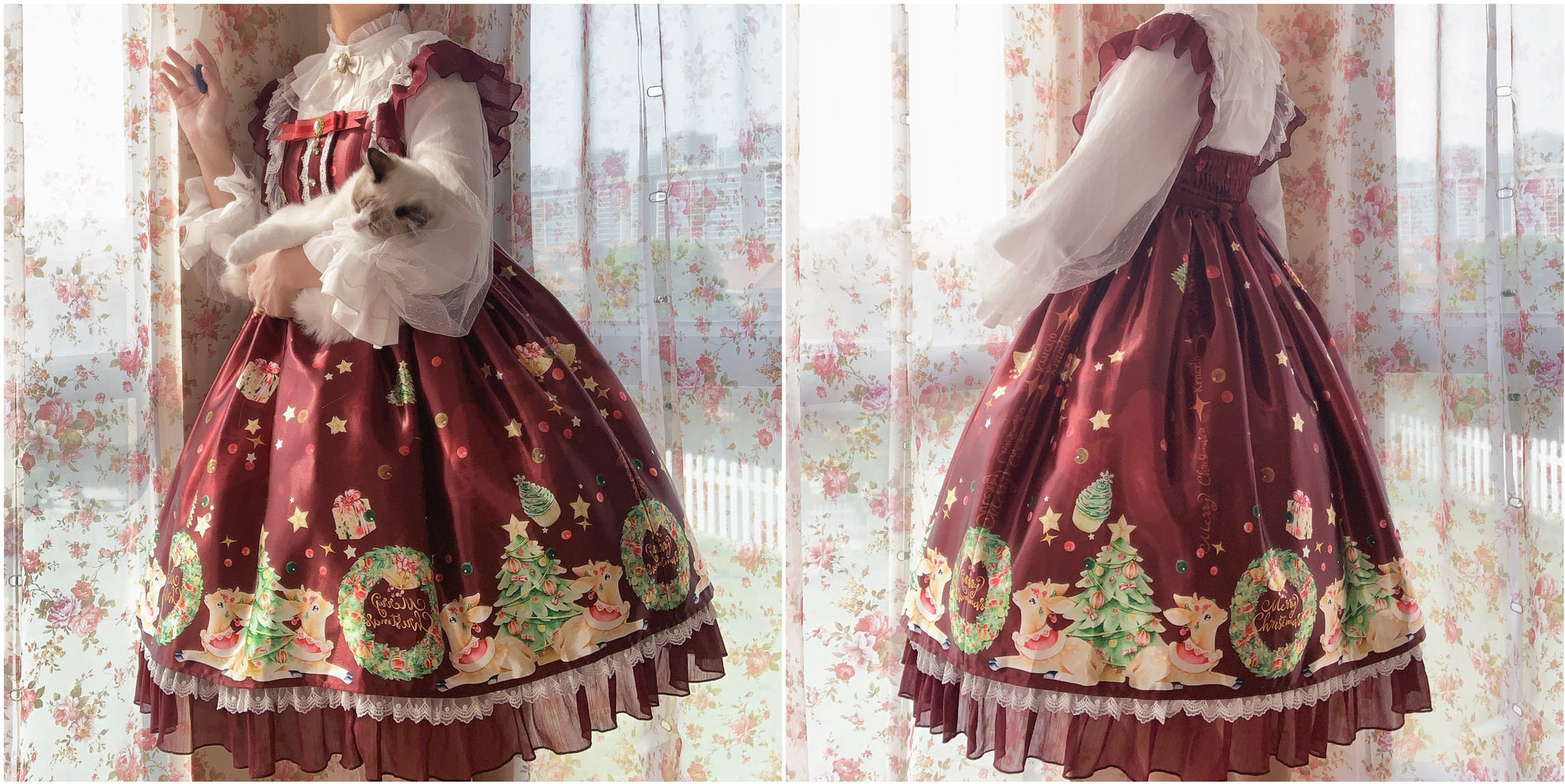 Dim Moonlight~Classic Lolita Chiffon Yarn Inner Blouse