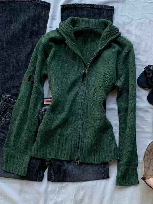 Retro green sweater