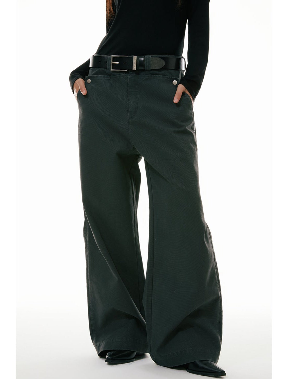 Wide Leg Cut Workwear Jeans