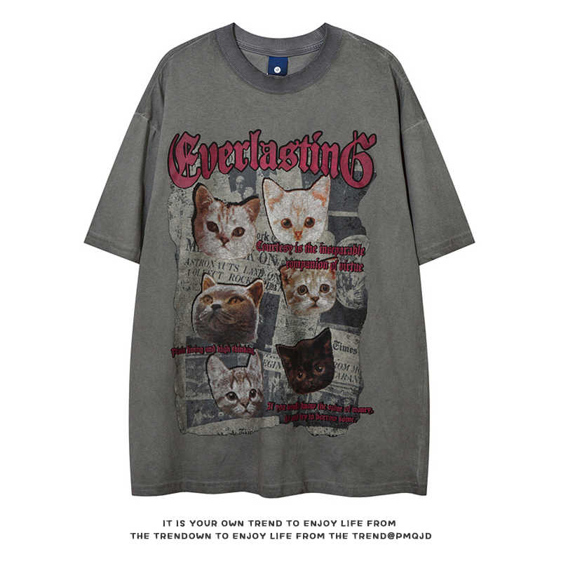 Y2k Grapic Cats Tee