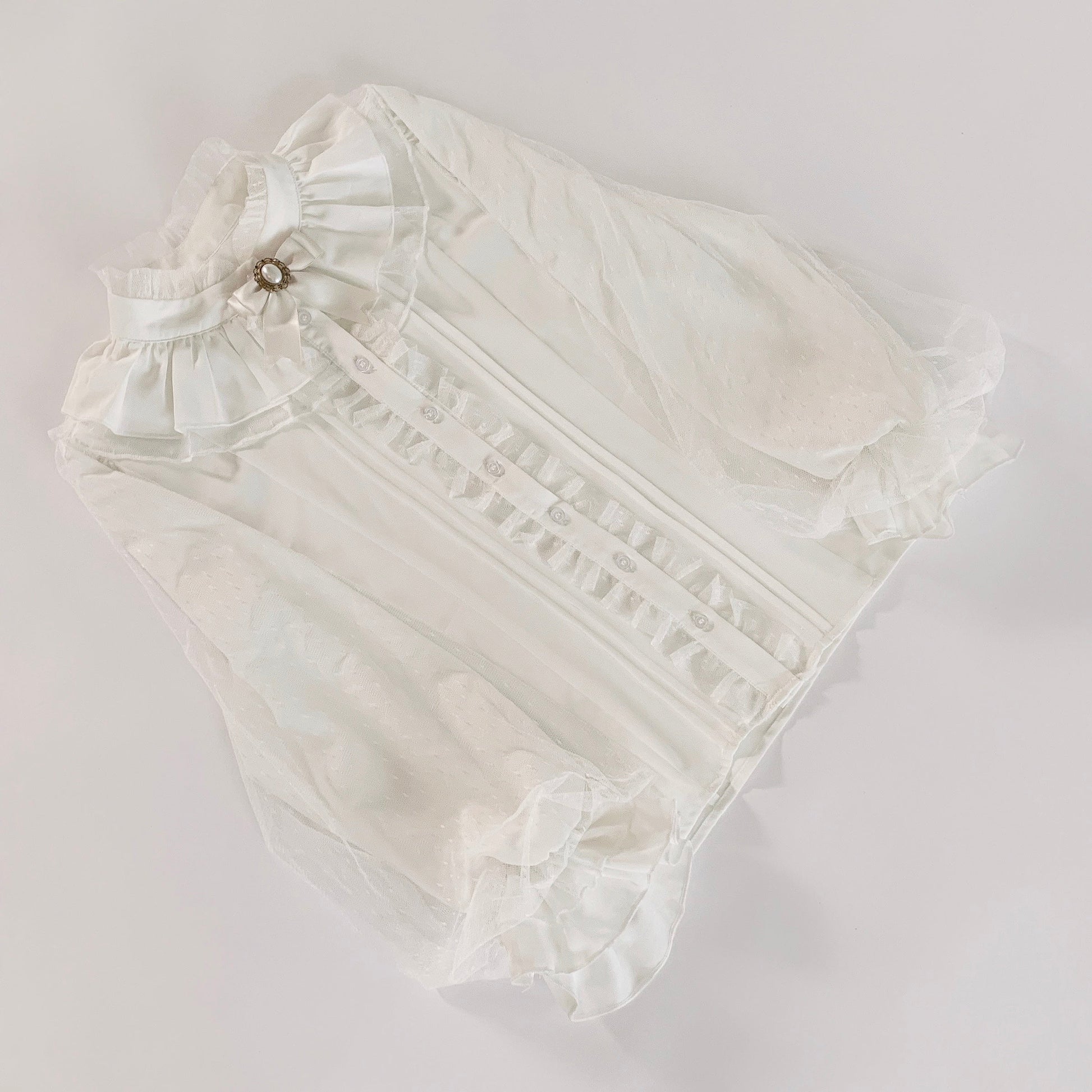 Dim Moonlight~Classic Lolita Chiffon Yarn Inner Blouse