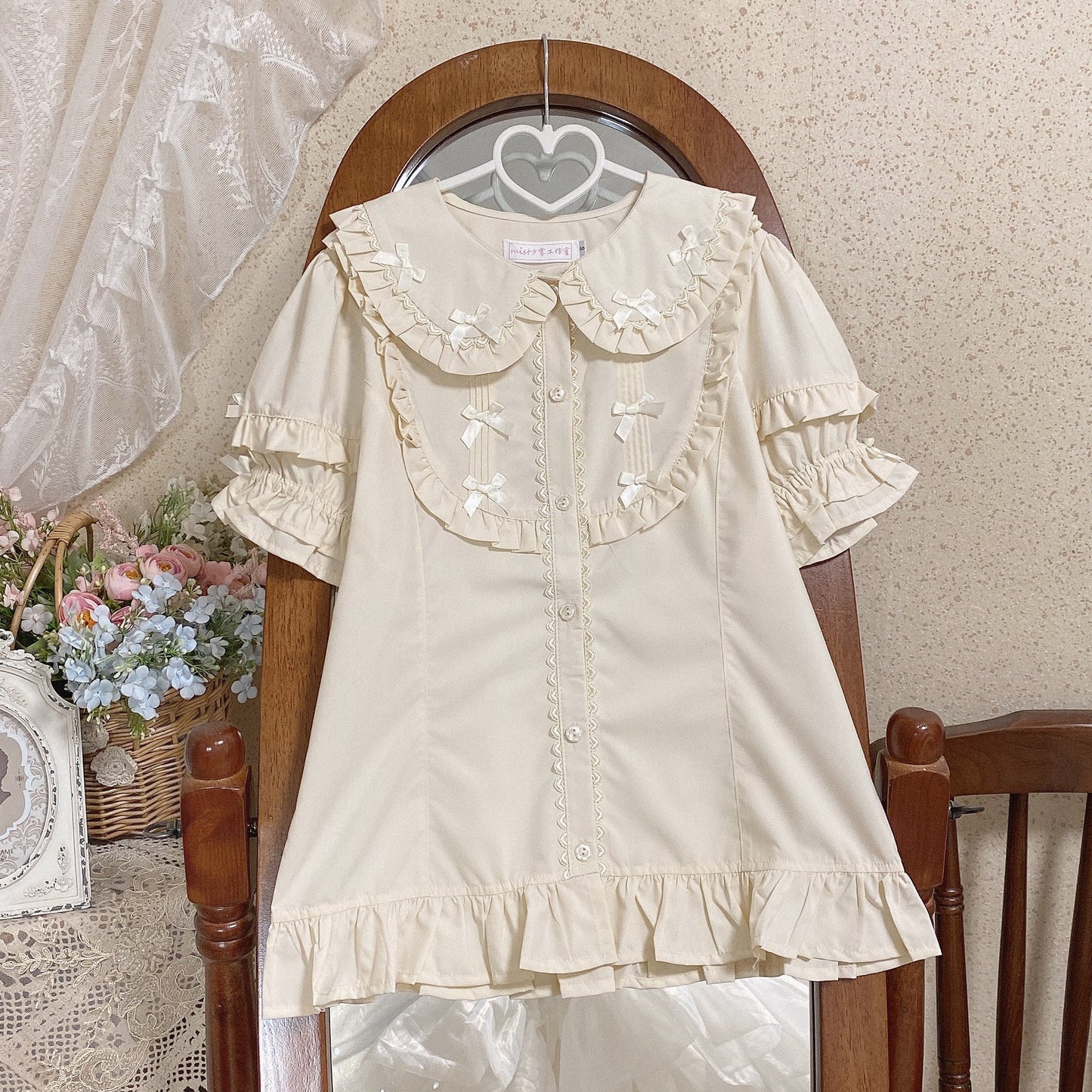 Kawaii Lolita Shirt Soft Girl Short-sleeved